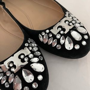 Tory Burch Embellished Flat
